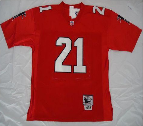 Men's Atlanta Falcons ACTIVE PLAYER Custom Red Mitchell & Ness Throwback Football Stitched Jersey